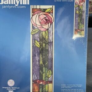 Janlynn Stained Glass Rose Wall Decor